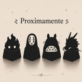 Keycaps Artesanales Ghibli V2 — Calcifer, Sin Cara, Totoro & Haku (Preventa)