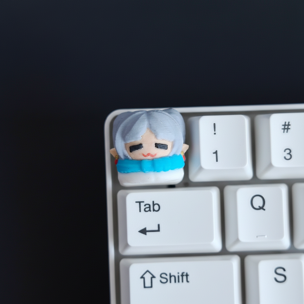 Keycap con teclado blanco v2