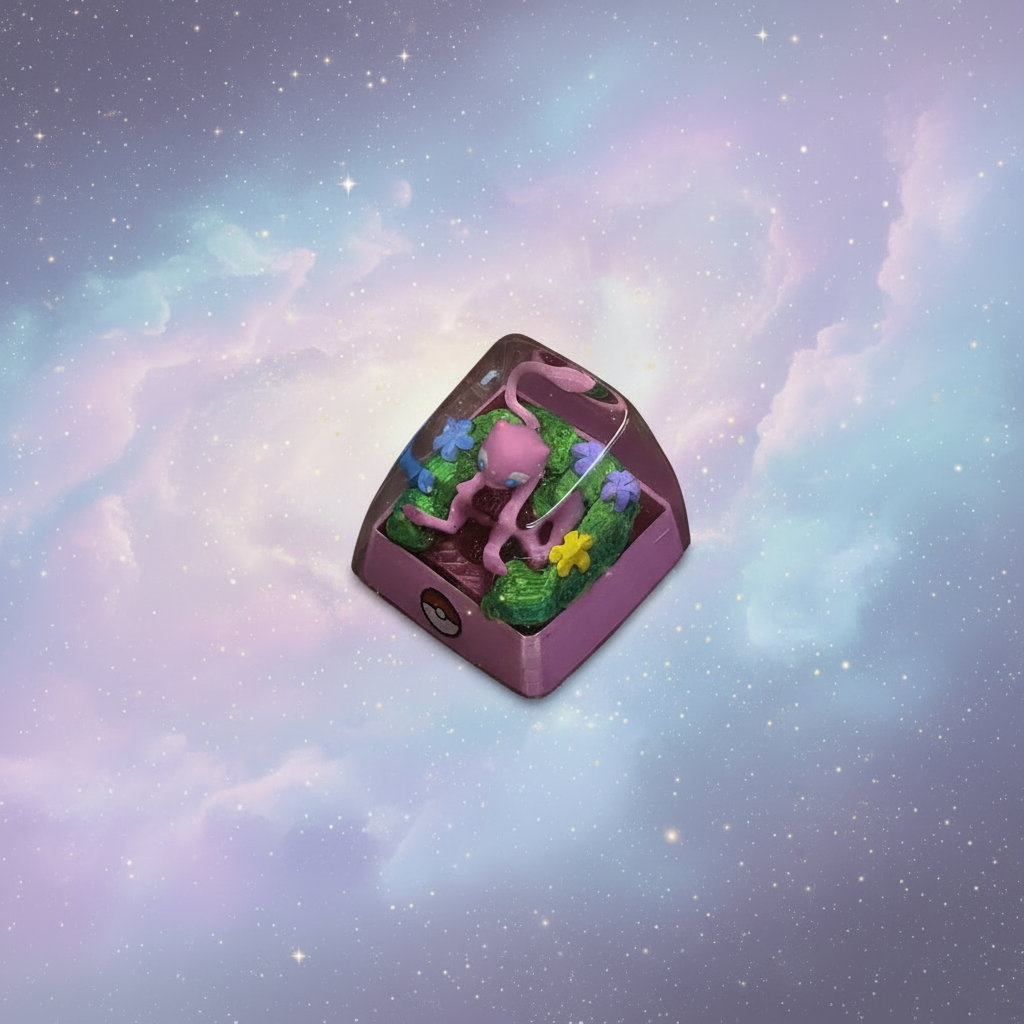 Mew Keycap - Galaxia Pastel sin destellos