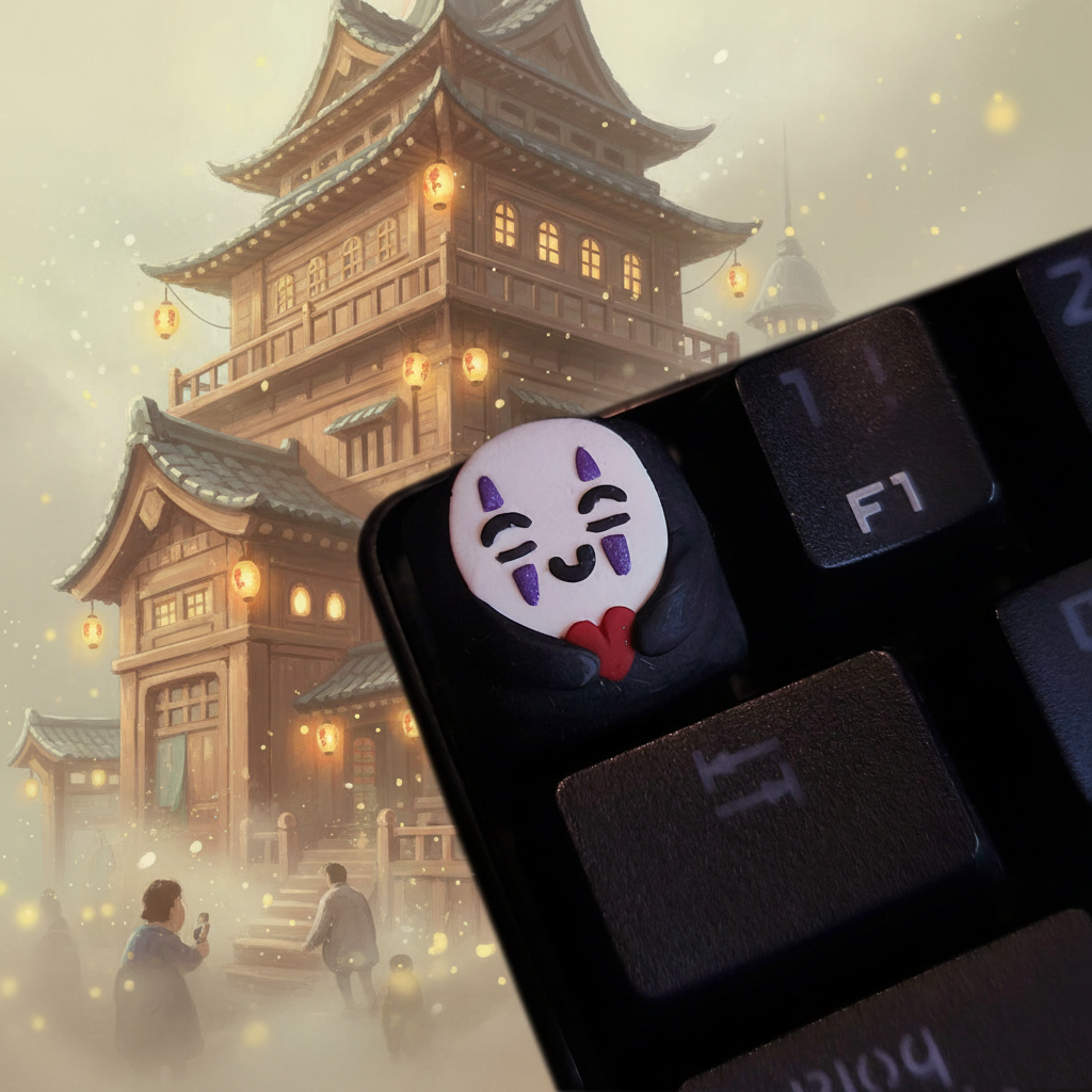 No-Face Keycap - Ghibli