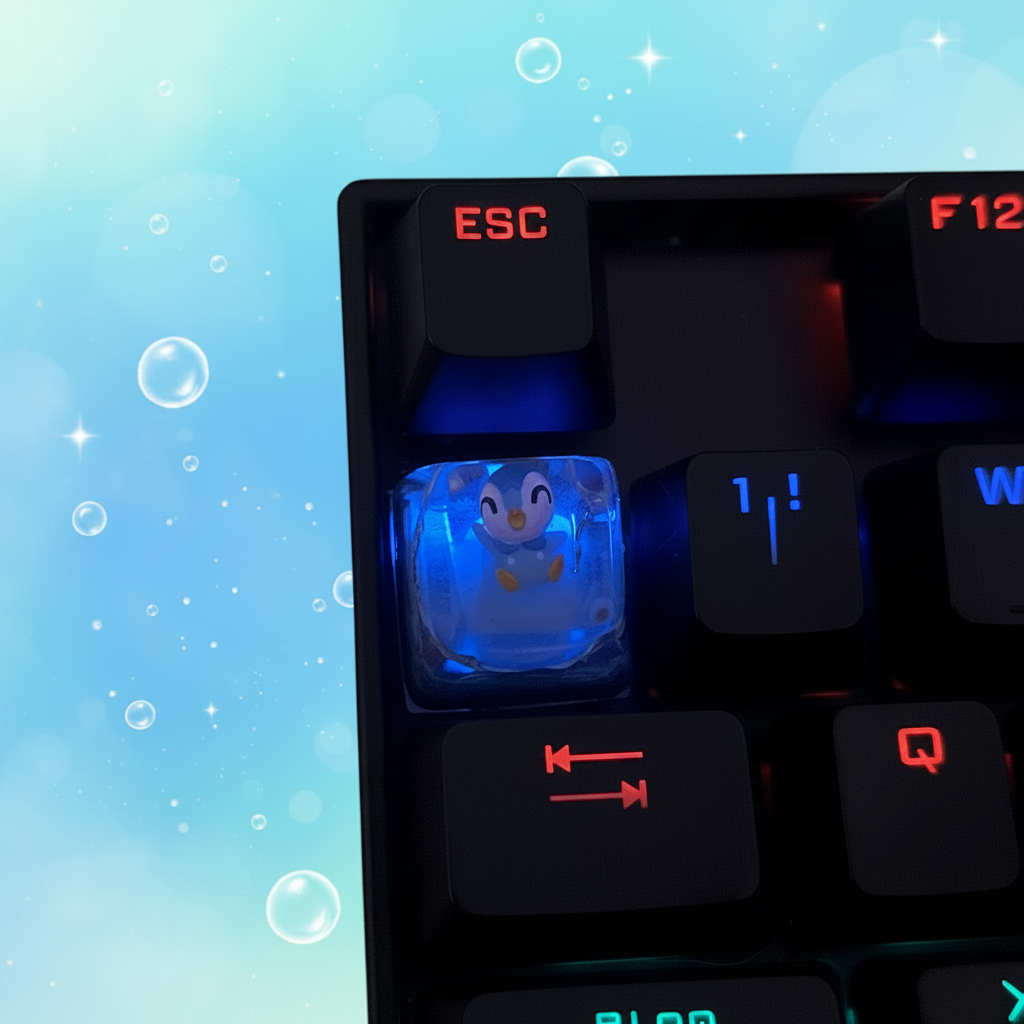 Piplup keycap RGB con ESC