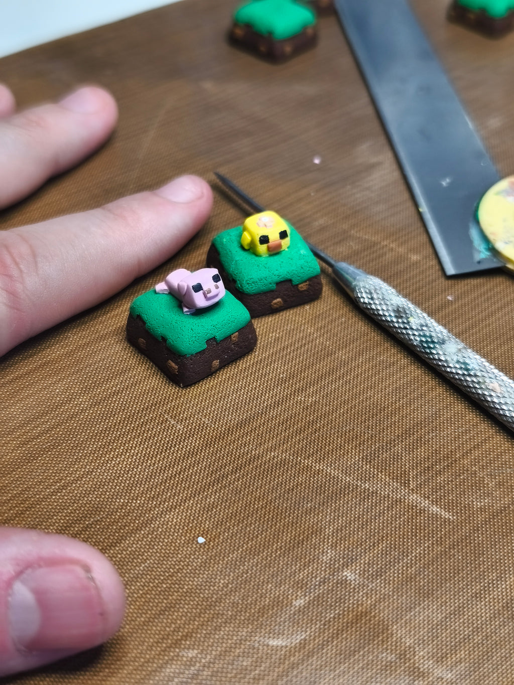 Minecraft Keycaps Animalitos Cute