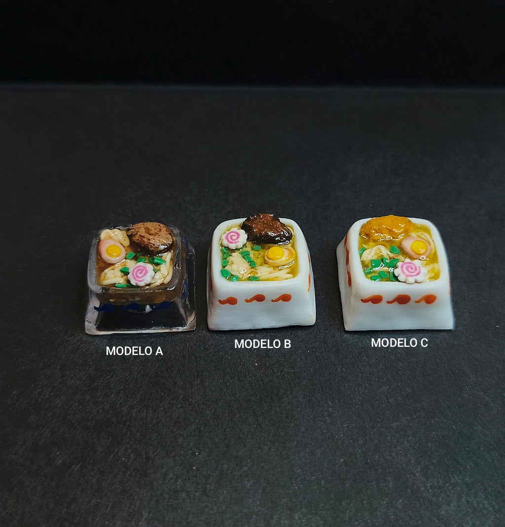 Keycap Artesanal Ramen Carne, pollo