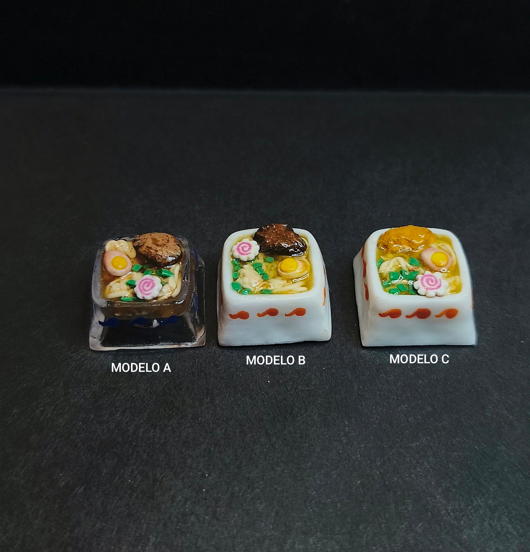 Keycap Artesanal Ramen Carne, pollo
