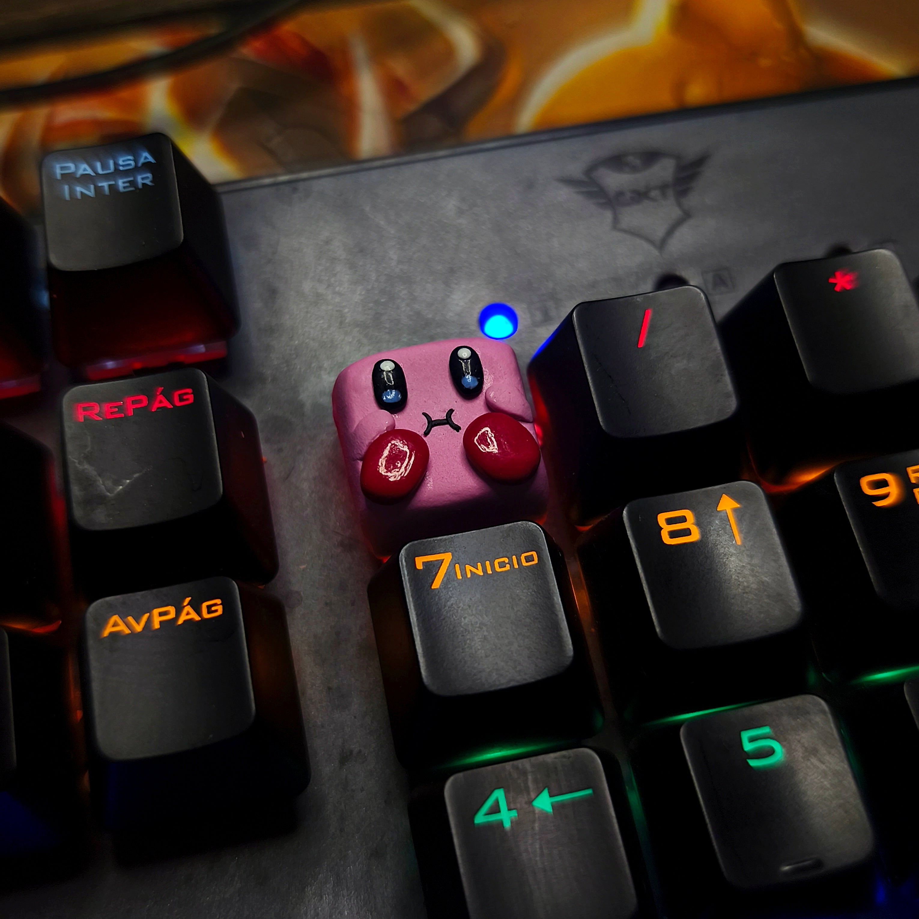 Cute Kirby Artisan Keycap