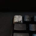 Marbled Keycap White and Black