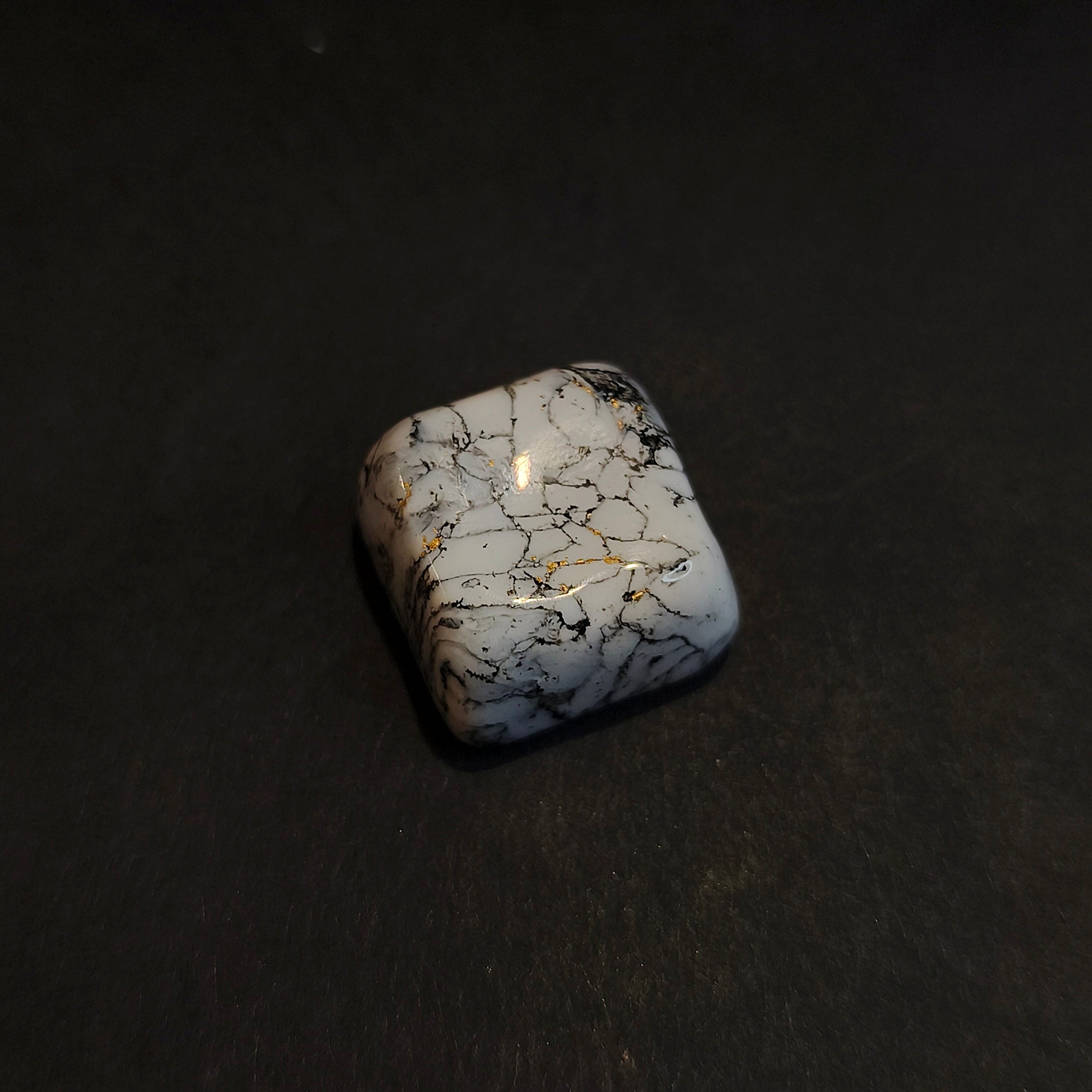 Marbled Keycap White and Black
