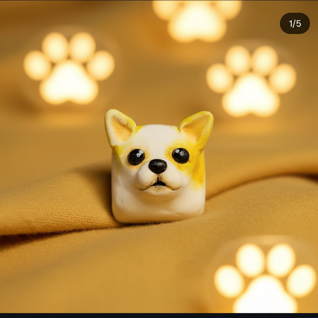 Tecla mascota fondo perrito